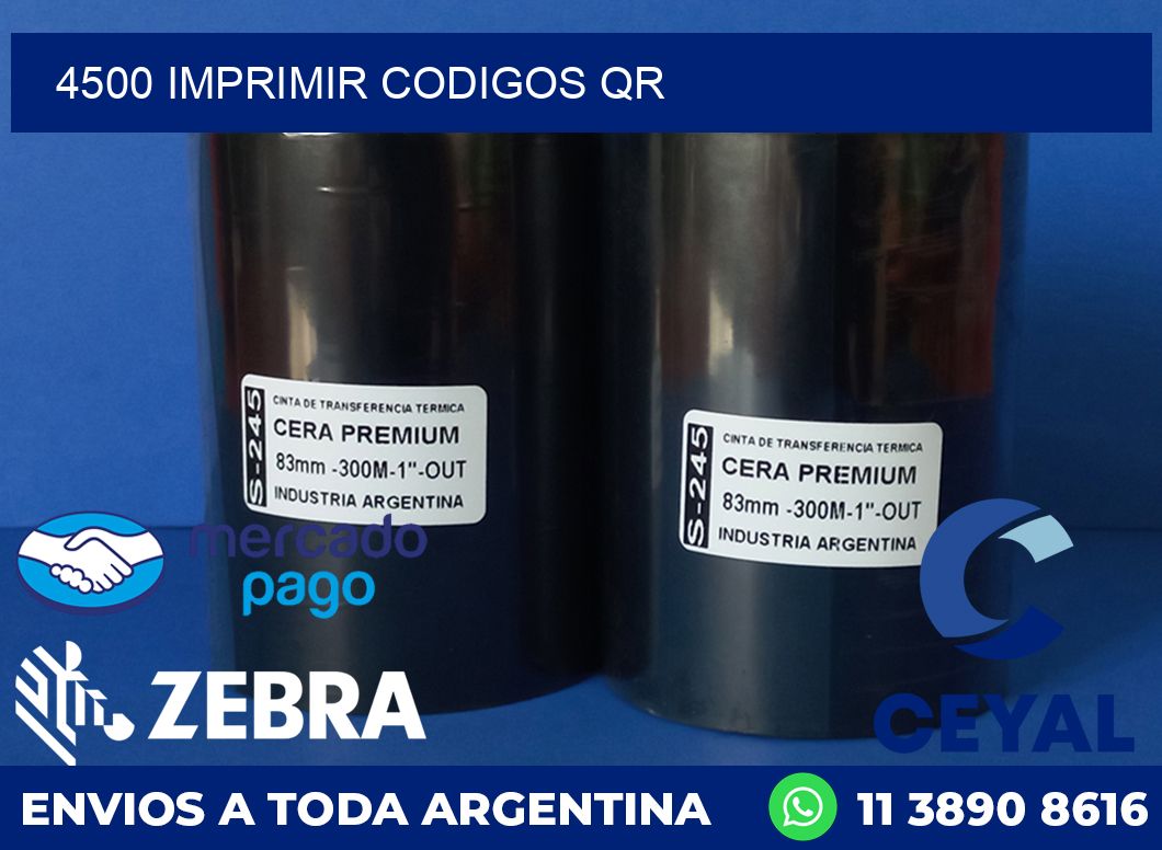 4500 IMPRIMIR CODIGOS QR