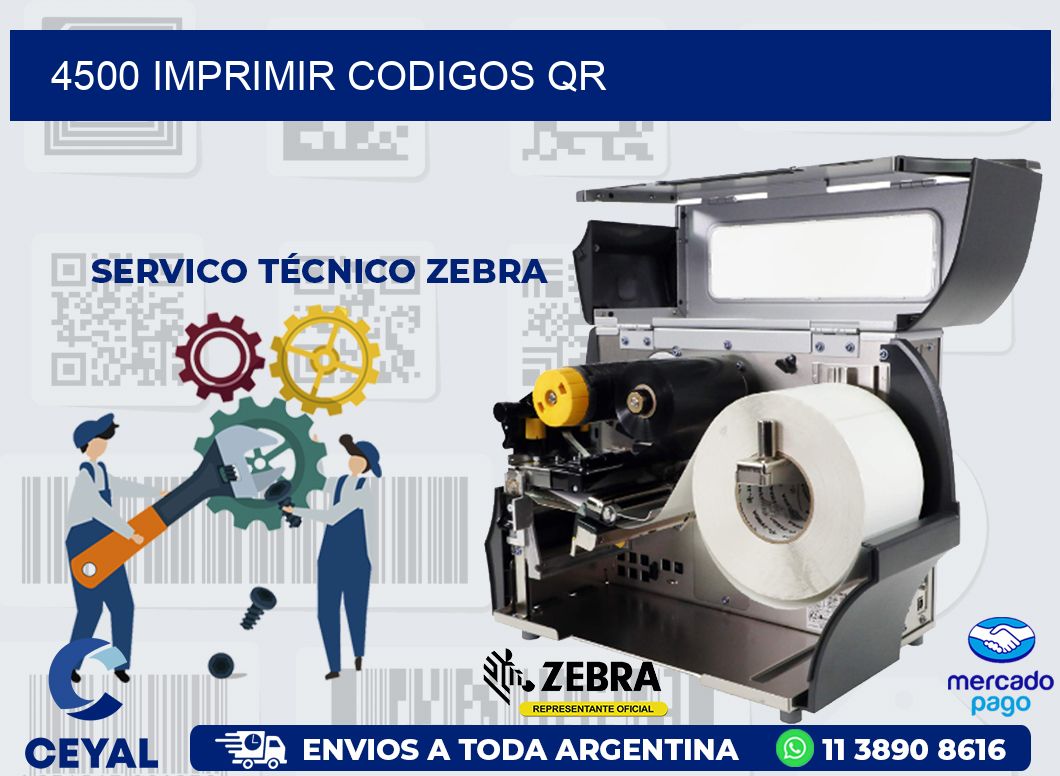 4500 IMPRIMIR CODIGOS QR
