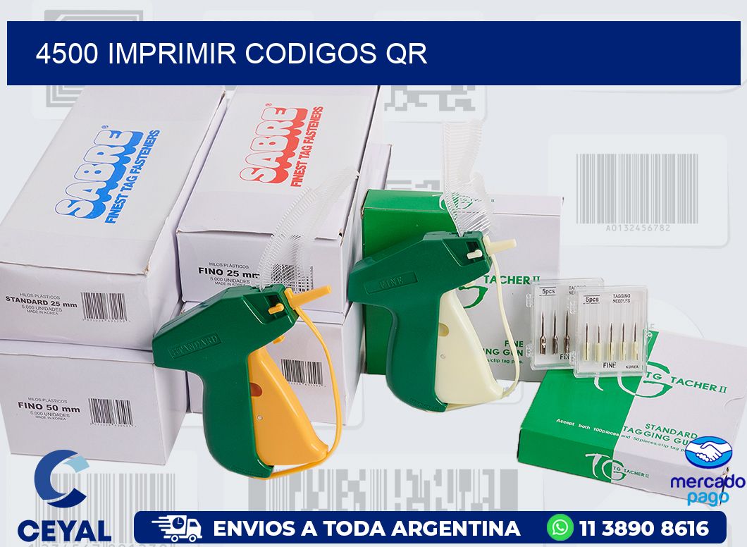 4500 IMPRIMIR CODIGOS QR
