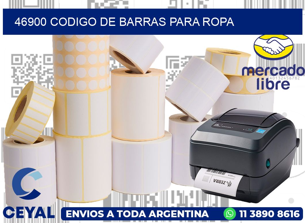 46900 CODIGO DE BARRAS PARA ROPA