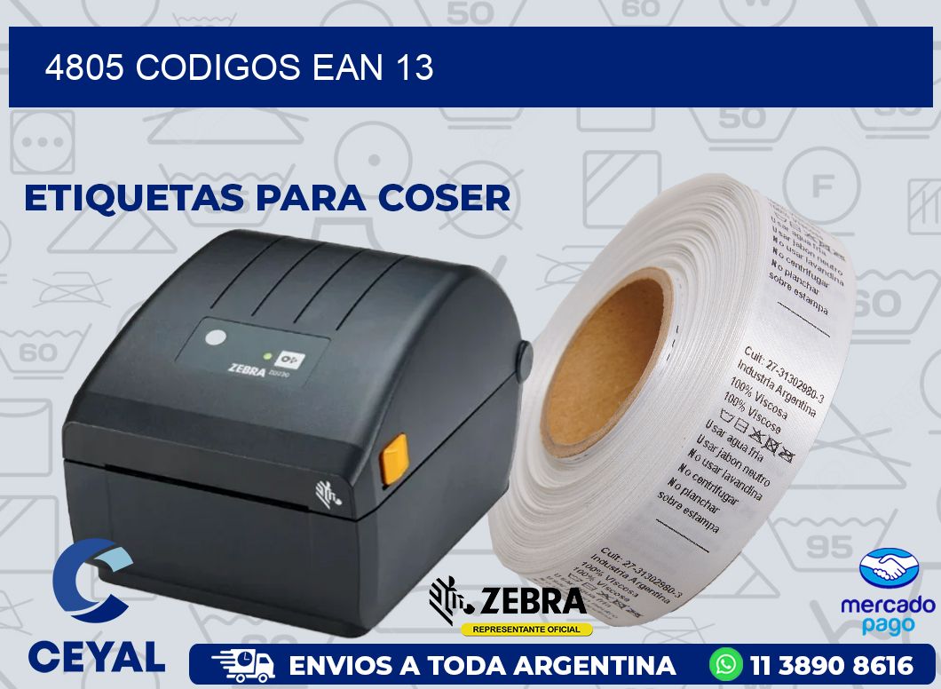4805 CODIGOS EAN 13