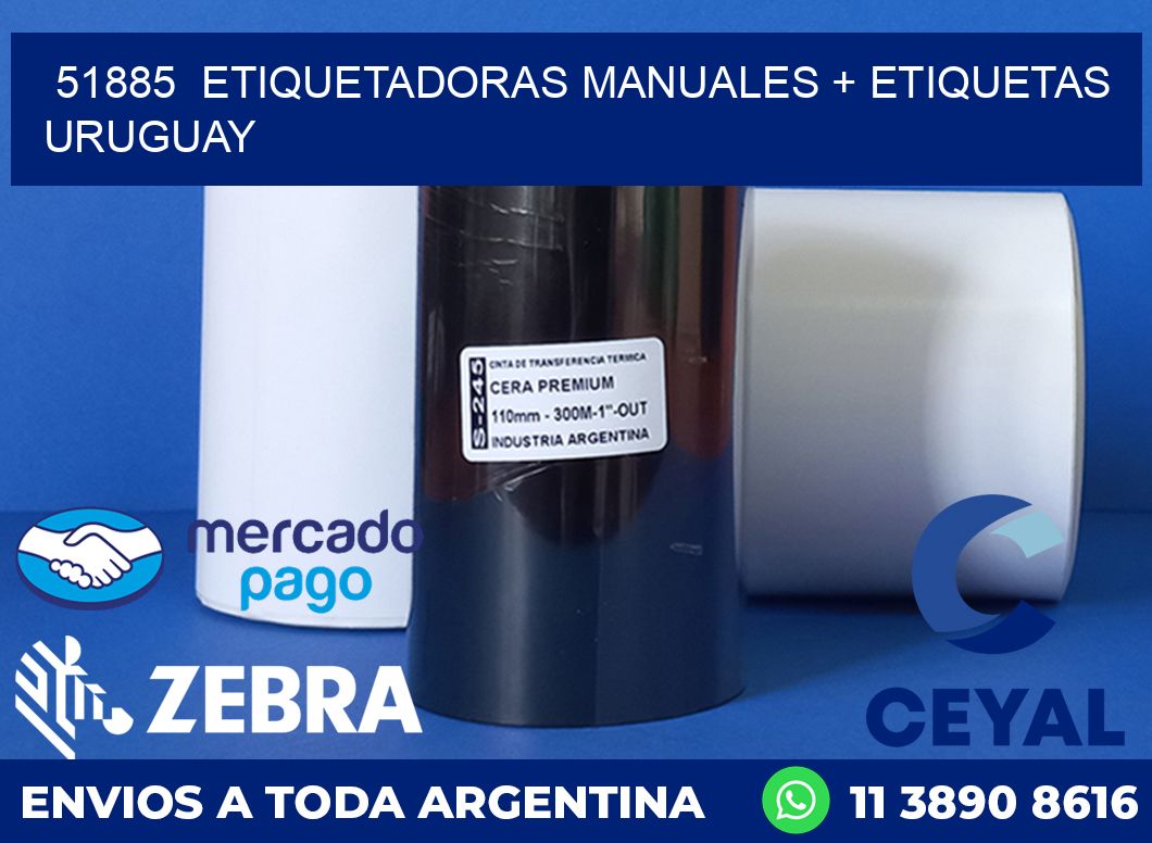 51885  ETIQUETADORAS MANUALES + ETIQUETAS URUGUAY