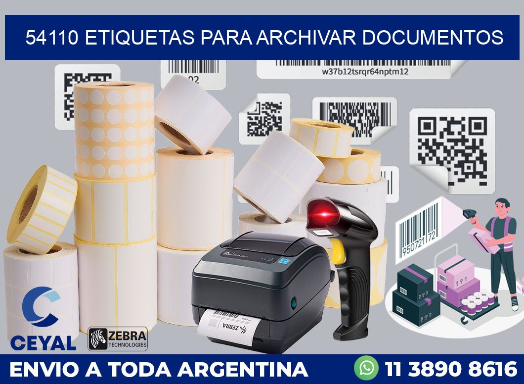 54110 ETIQUETAS PARA ARCHIVAR DOCUMENTOS