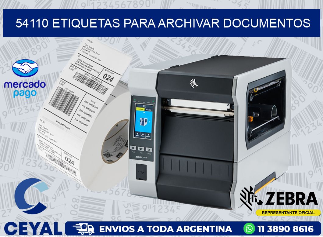 54110 ETIQUETAS PARA ARCHIVAR DOCUMENTOS