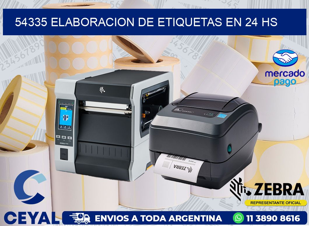 54335 ELABORACION DE ETIQUETAS EN 24 HS