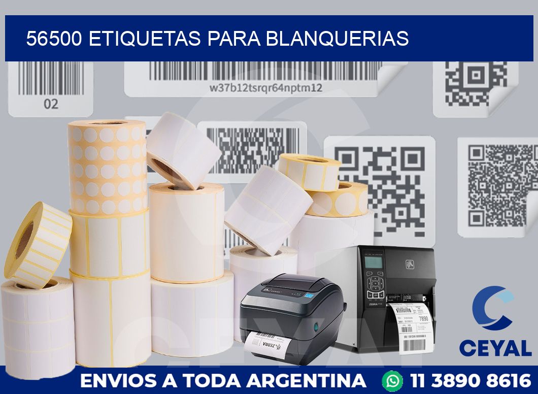 56500 ETIQUETAS PARA BLANQUERIAS