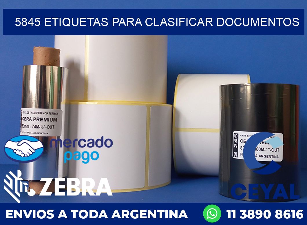 5845 ETIQUETAS PARA CLASIFICAR DOCUMENTOS