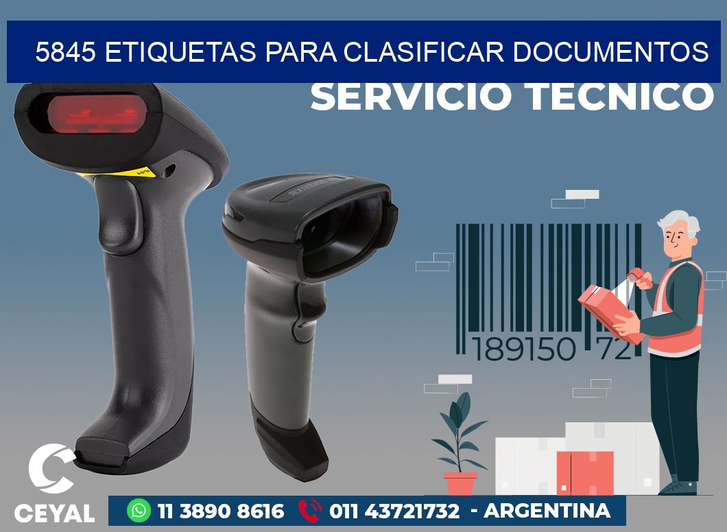 5845 ETIQUETAS PARA CLASIFICAR DOCUMENTOS
