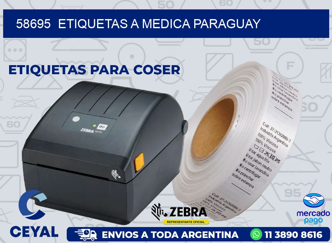58695  ETIQUETAS A MEDICA PARAGUAY