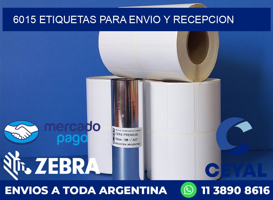6015 ETIQUETAS PARA ENVIO Y RECEPCION