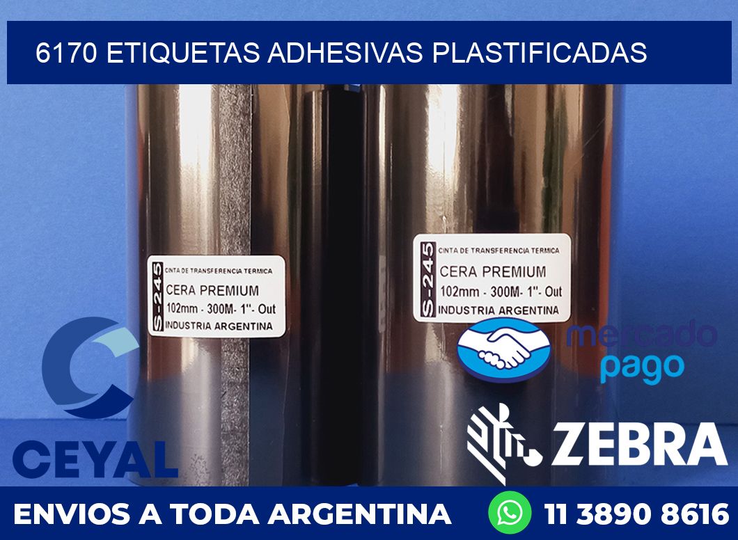 6170 ETIQUETAS ADHESIVAS PLASTIFICADAS