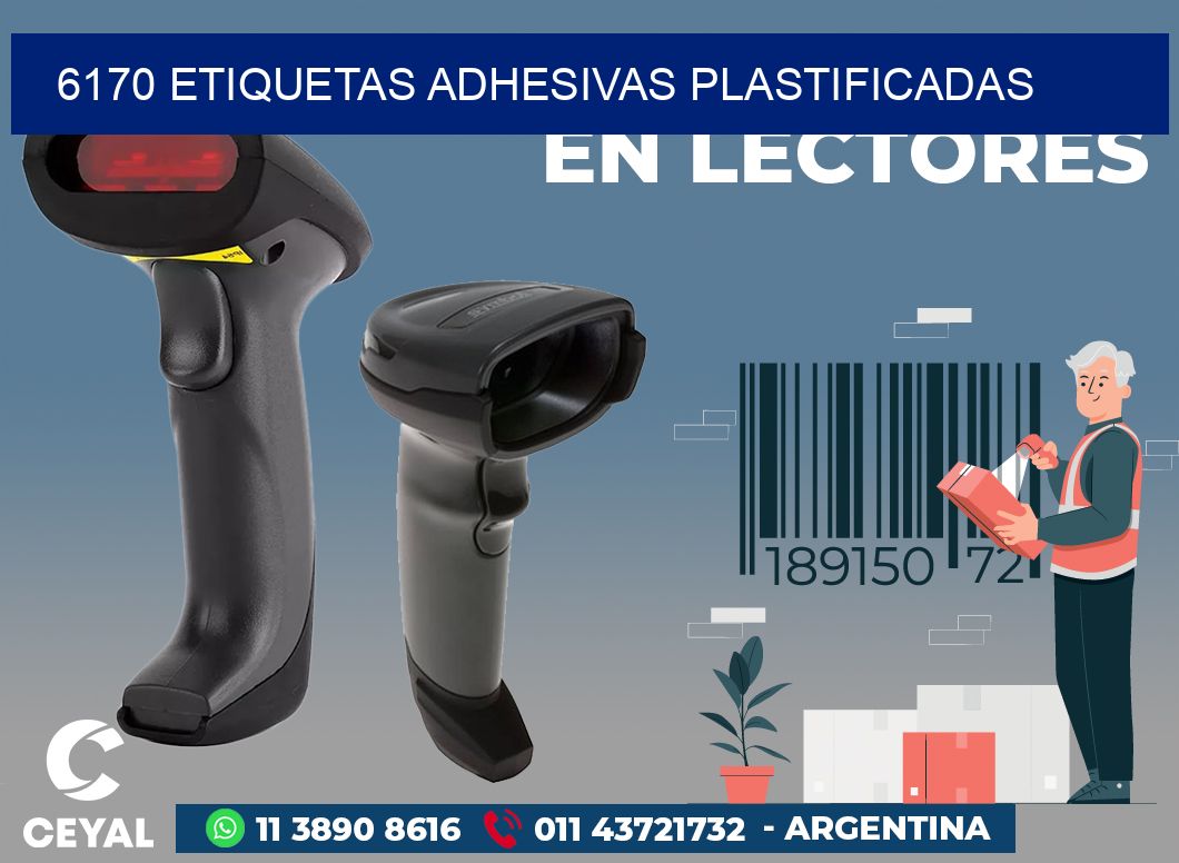 6170 ETIQUETAS ADHESIVAS PLASTIFICADAS