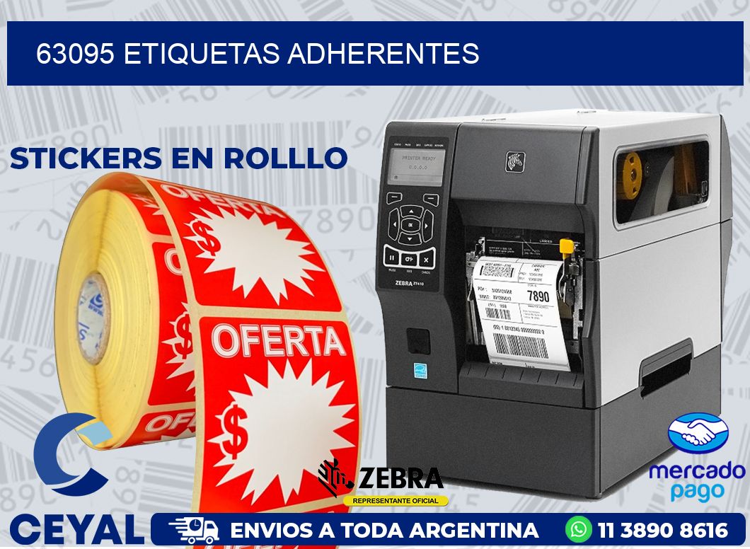 63095 ETIQUETAS ADHERENTES