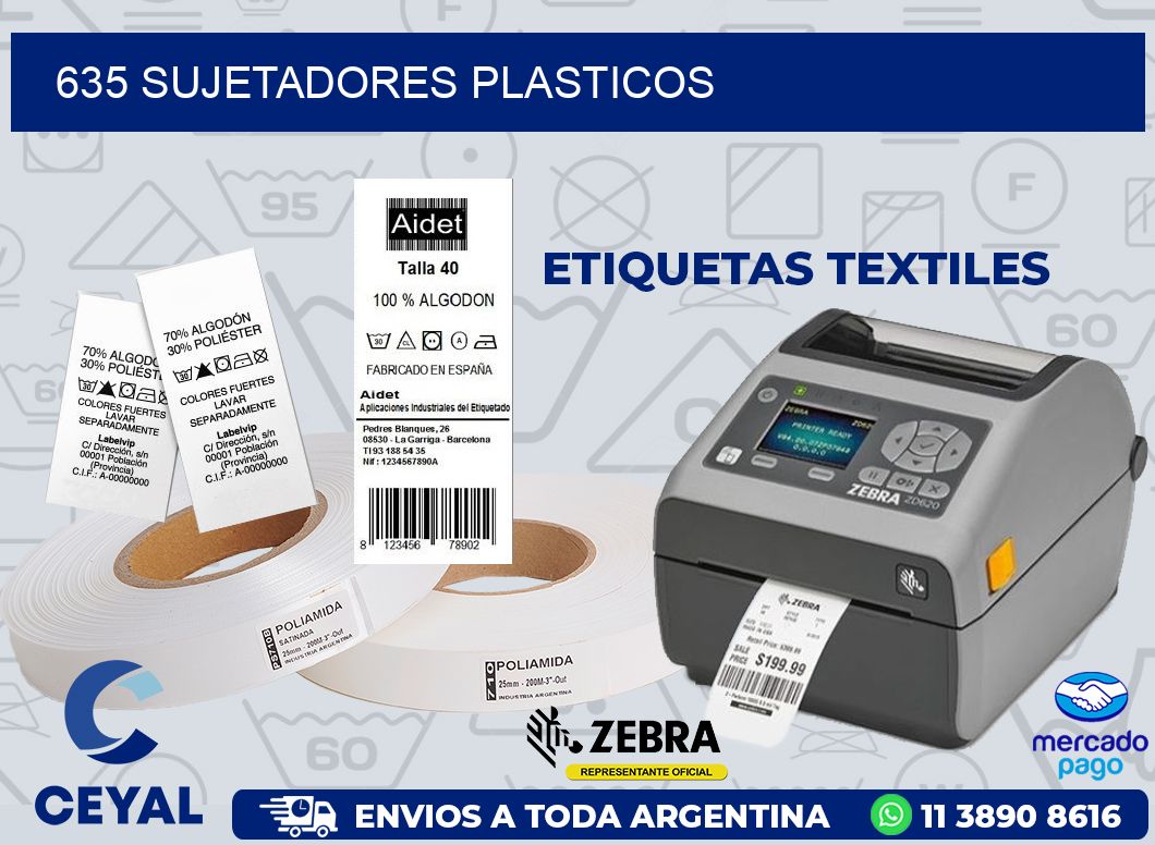 635 SUJETADORES PLASTICOS