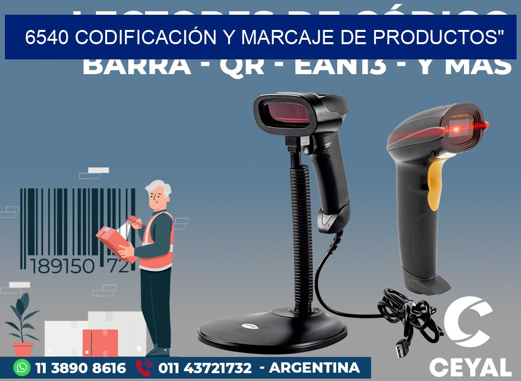 6540 CODIFICACIÓN Y MARCAJE DE PRODUCTOS