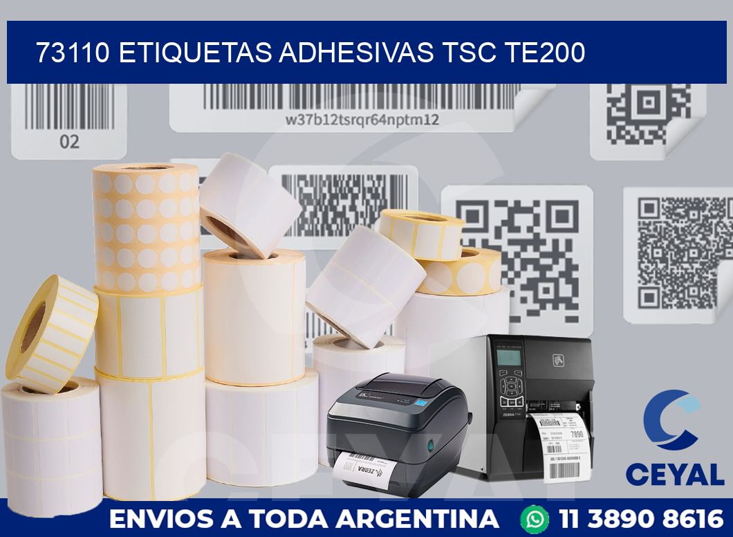 73110 ETIQUETAS ADHESIVAS TSC TE200