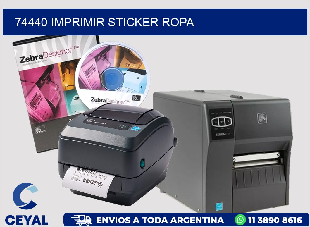 74440 IMPRIMIR STICKER ROPA