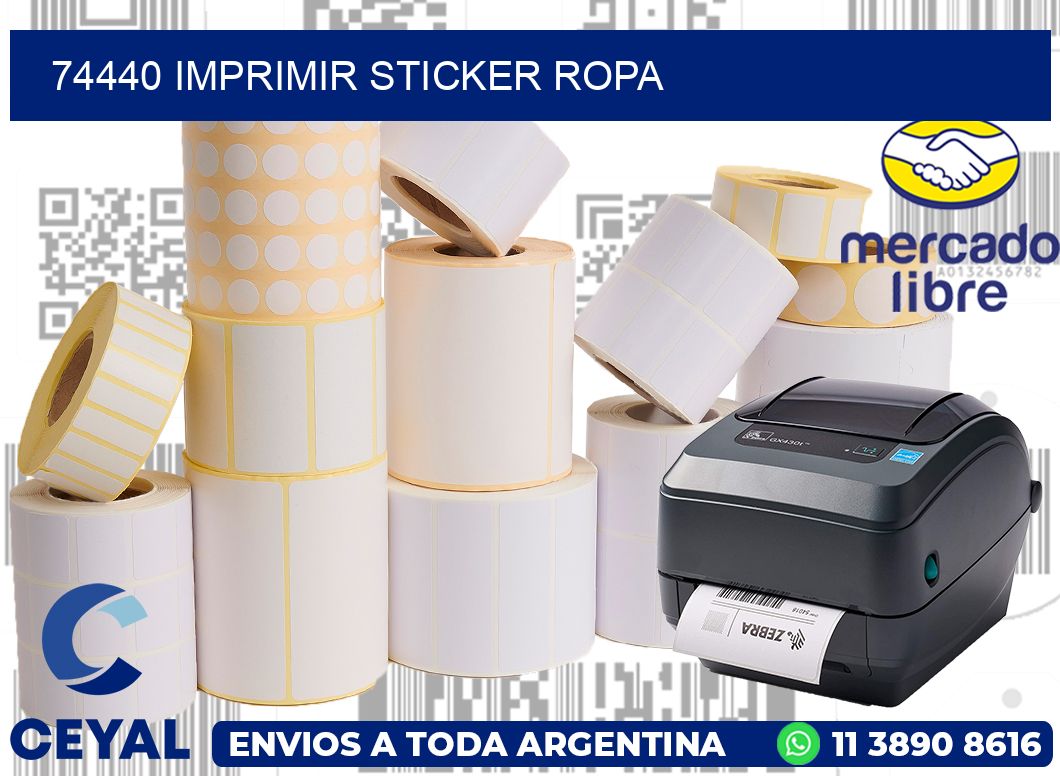 74440 IMPRIMIR STICKER ROPA