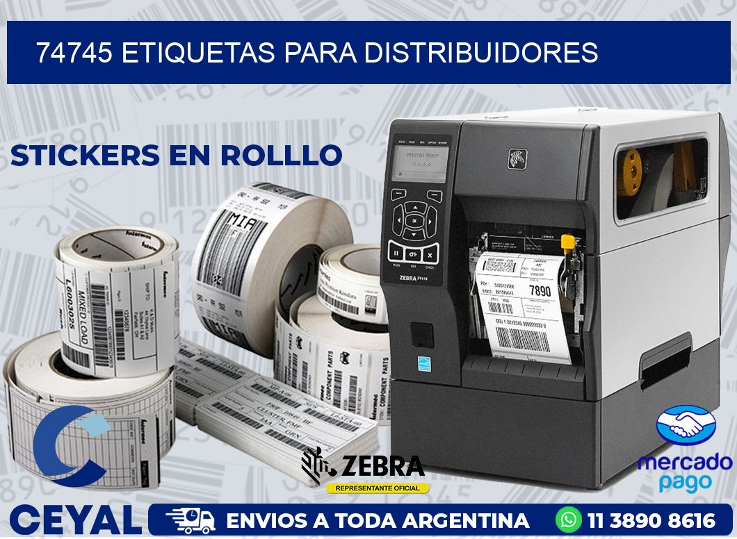 74745 ETIQUETAS PARA DISTRIBUIDORES