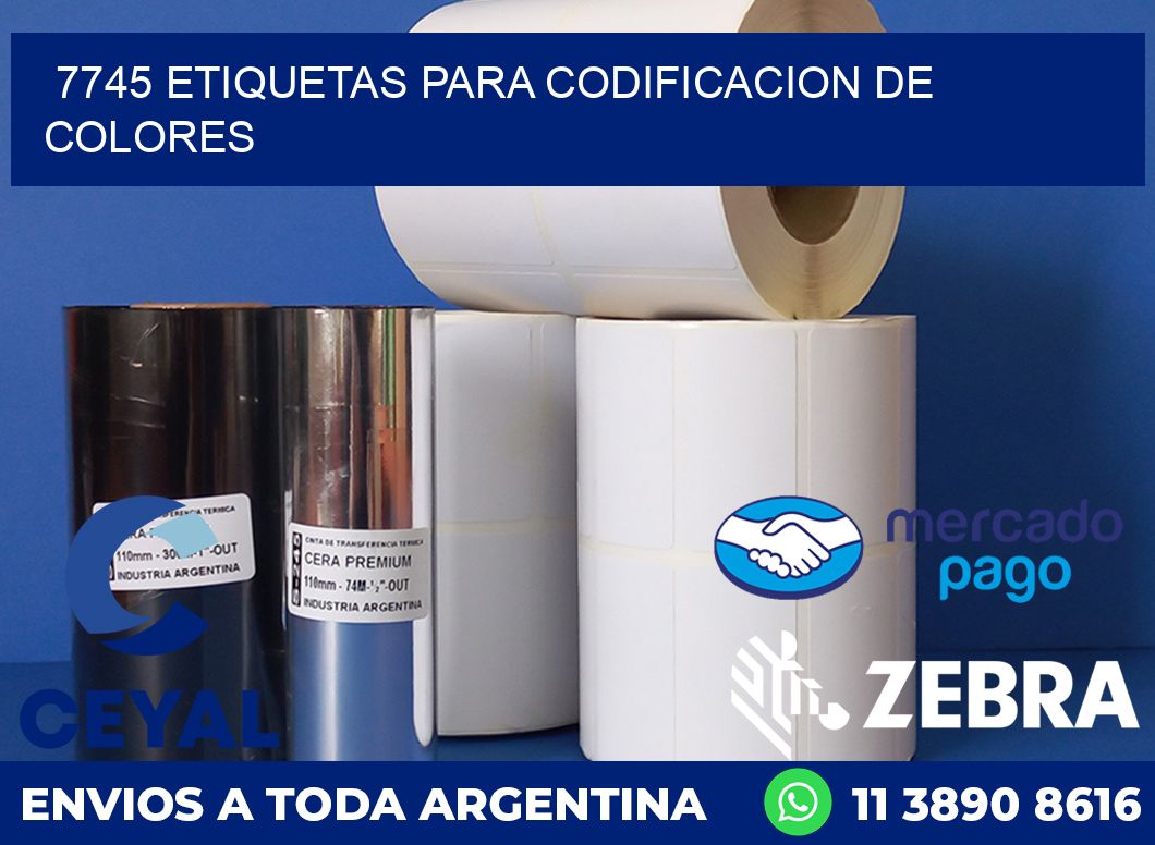 7745 ETIQUETAS PARA CODIFICACION DE COLORES