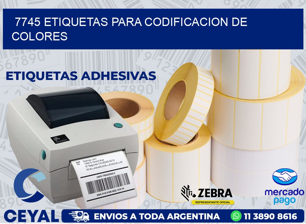 7745 ETIQUETAS PARA CODIFICACION DE COLORES