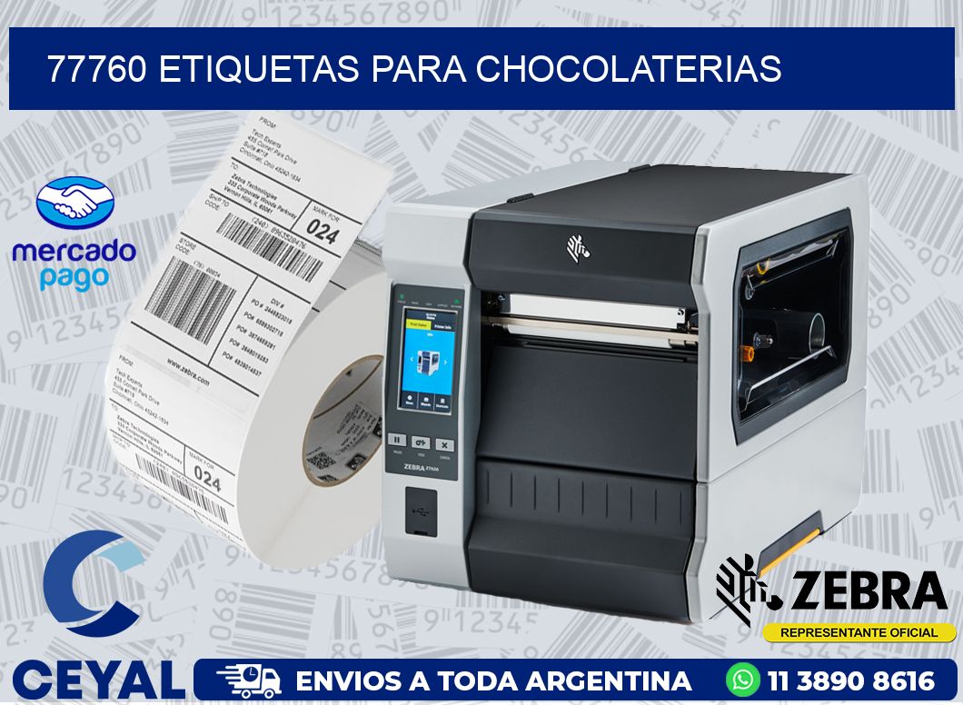 77760 ETIQUETAS PARA CHOCOLATERIAS