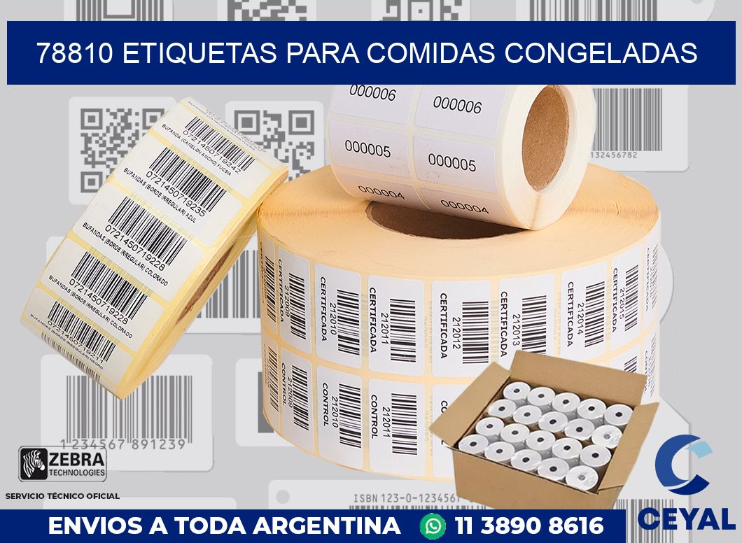 78810 ETIQUETAS PARA COMIDAS CONGELADAS
