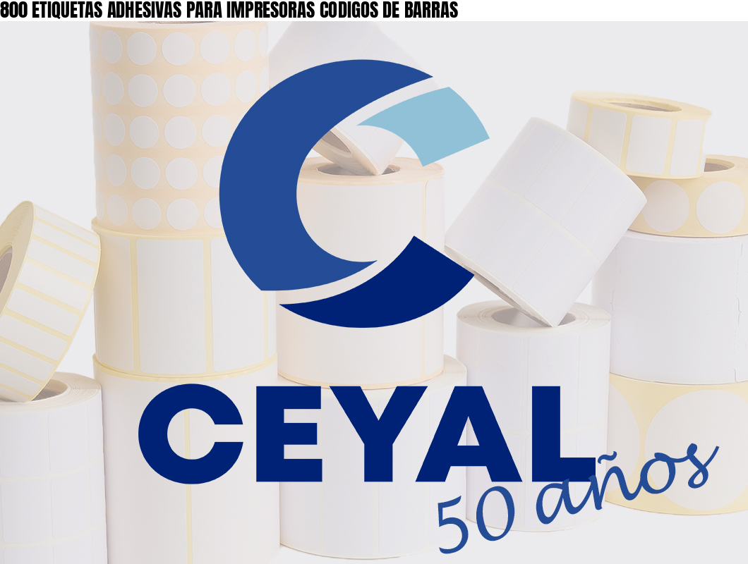 800 ETIQUETAS ADHESIVAS PARA IMPRESORAS CODIGOS DE BARRAS