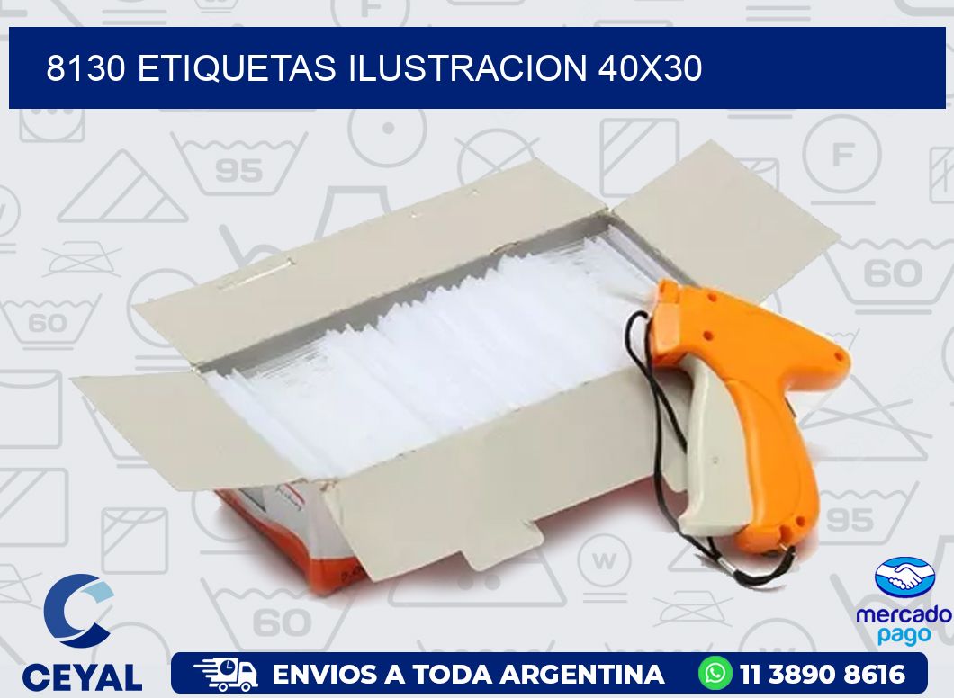 8130 ETIQUETAS ILUSTRACION 40X30