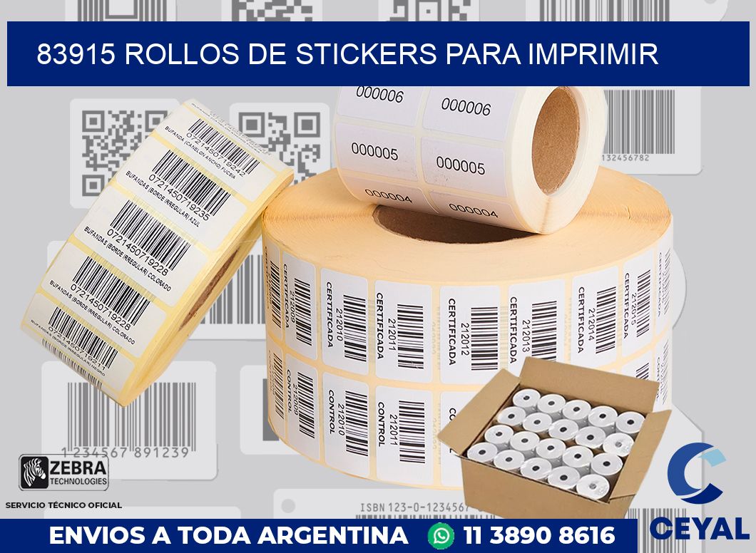 83915 ROLLOS DE STICKERS PARA IMPRIMIR