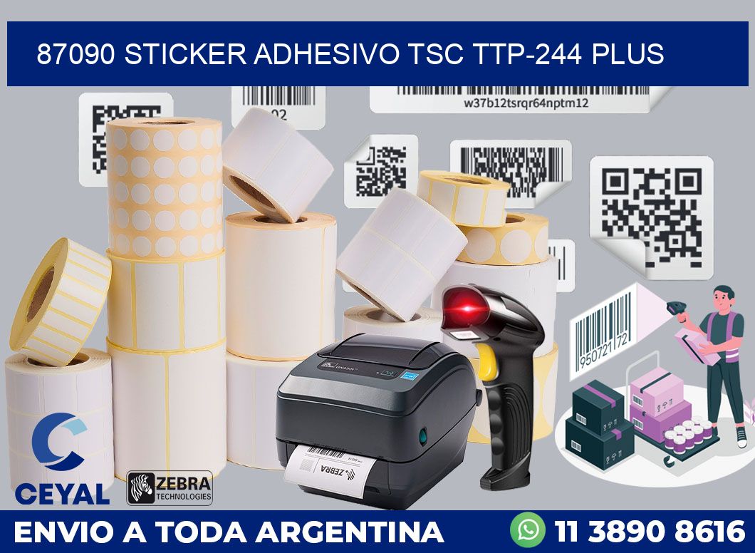 87090 STICKER ADHESIVO TSC TTP-244 PLUS