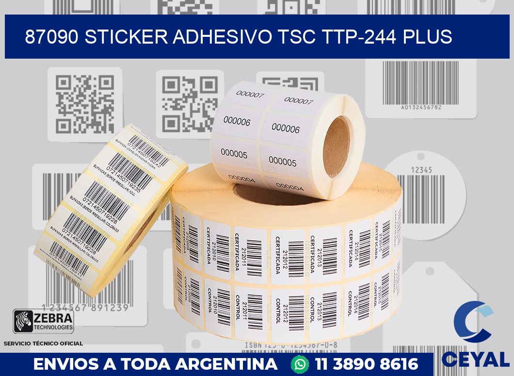 87090 STICKER ADHESIVO TSC TTP-244 PLUS