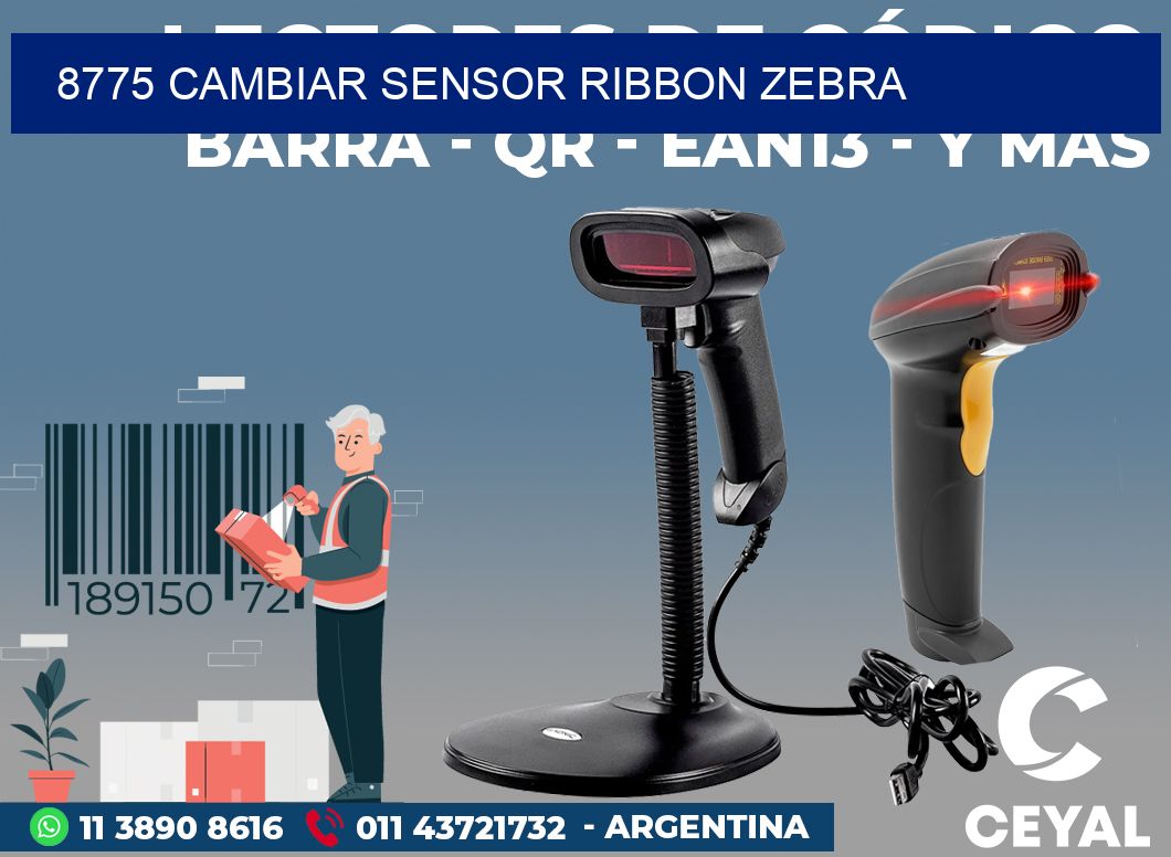 8775 CAMBIAR SENSOR RIBBON ZEBRA