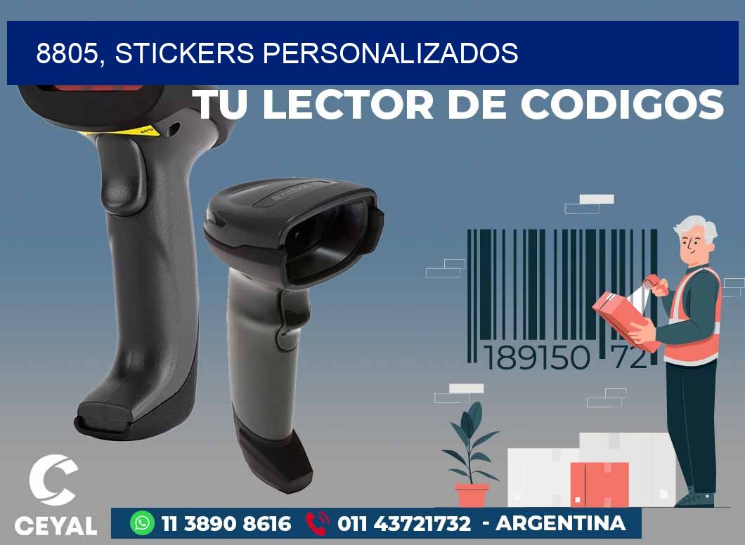 8805, stickers personalizados