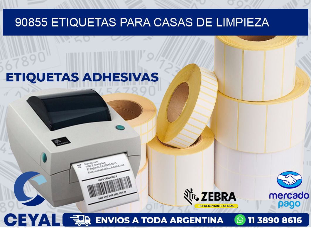 90855 ETIQUETAS PARA CASAS DE LIMPIEZA