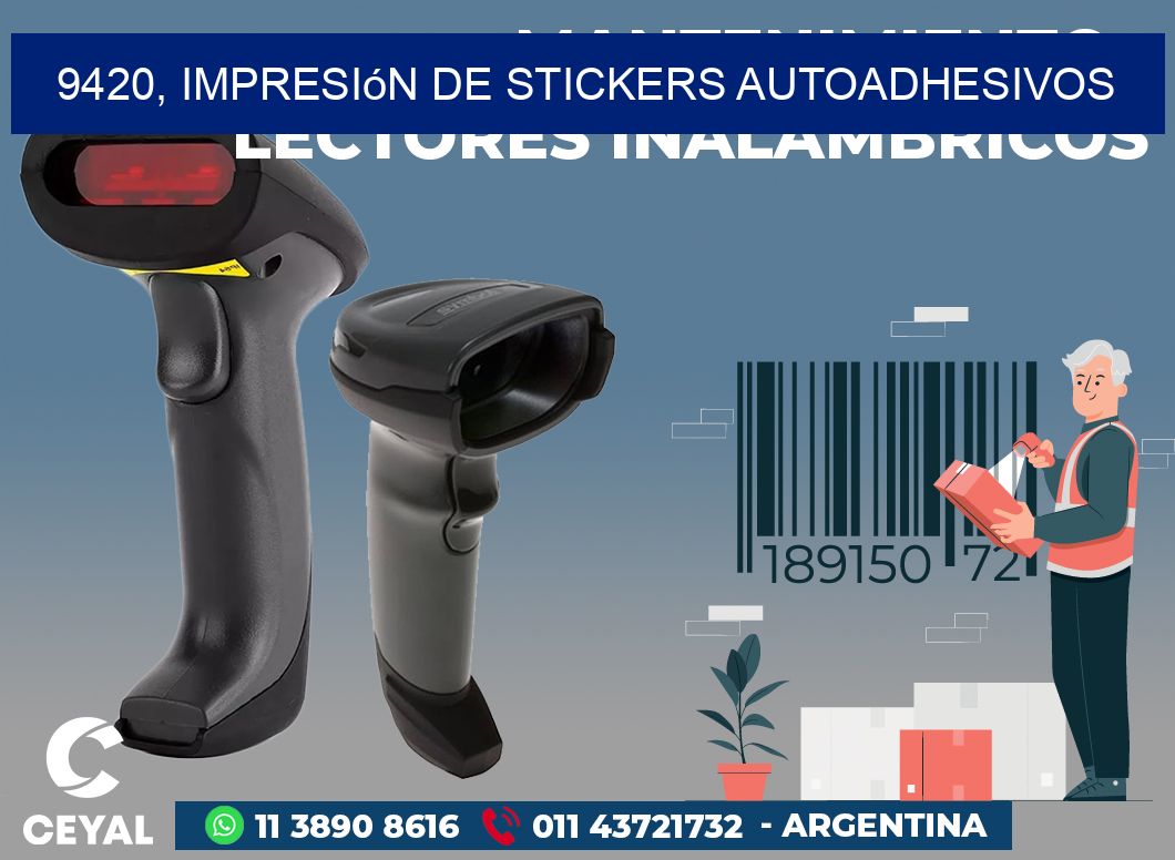 9420, impresión de stickers autoadhesivos