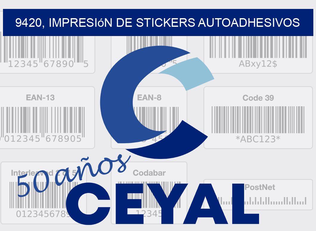 9420, impresión de stickers autoadhesivos