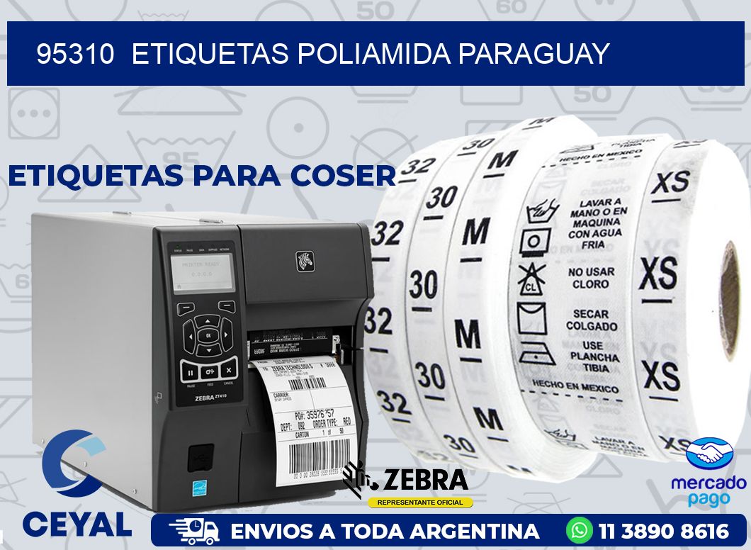95310  ETIQUETAS POLIAMIDA PARAGUAY
