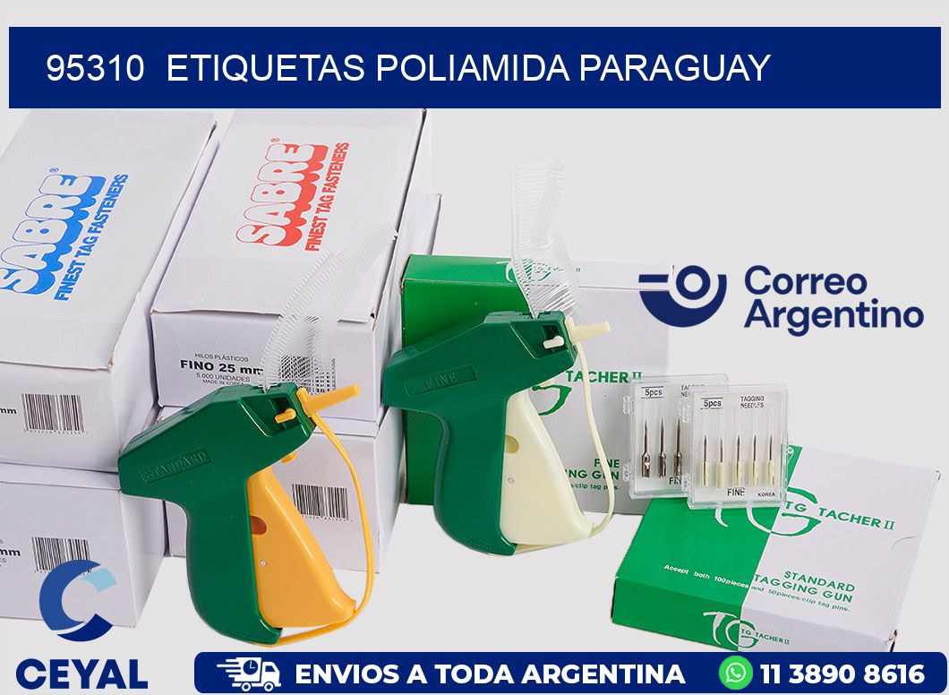 95310  ETIQUETAS POLIAMIDA PARAGUAY