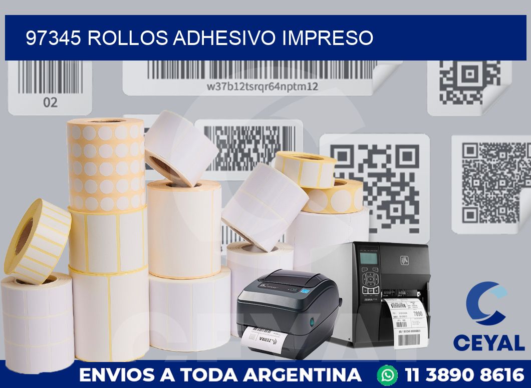 97345 ROLLOS ADHESIVO IMPRESO