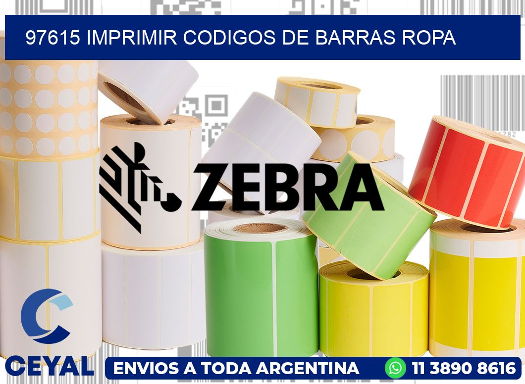 97615 IMPRIMIR CODIGOS DE BARRAS ROPA