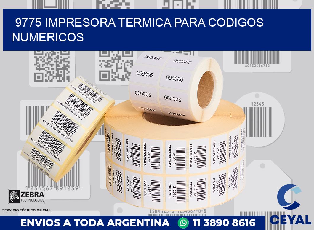 9775 IMPRESORA TERMICA PARA CODIGOS NUMERICOS