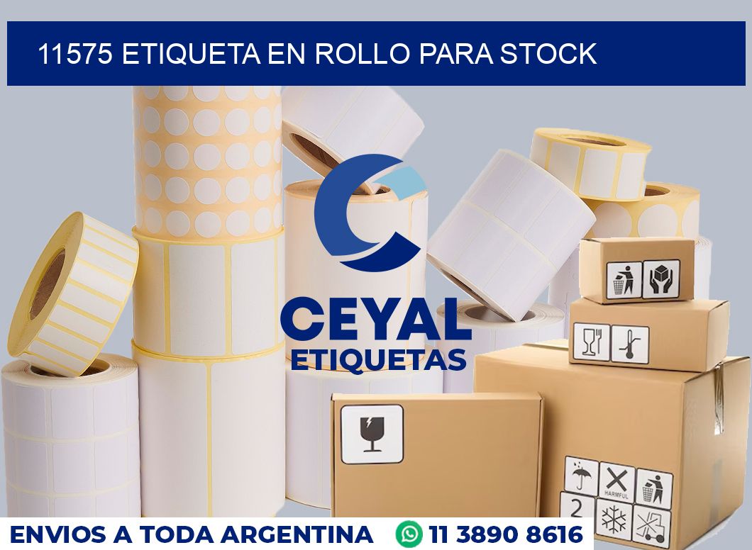 11575 ETIQUETA EN ROLLO PARA STOCK