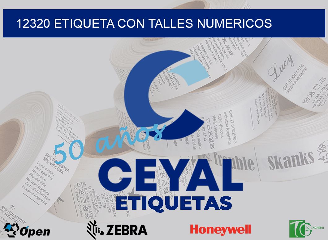 12320 ETIQUETA CON TALLES NUMERICOS
