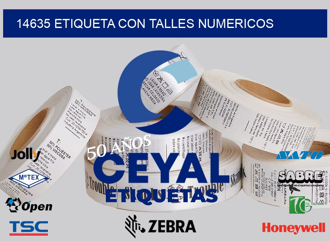 14635 ETIQUETA CON TALLES NUMERICOS
