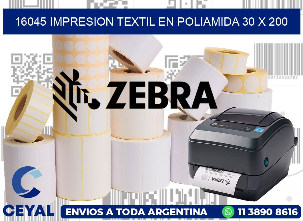 16045 IMPRESION TEXTIL EN POLIAMIDA 30 X 200
