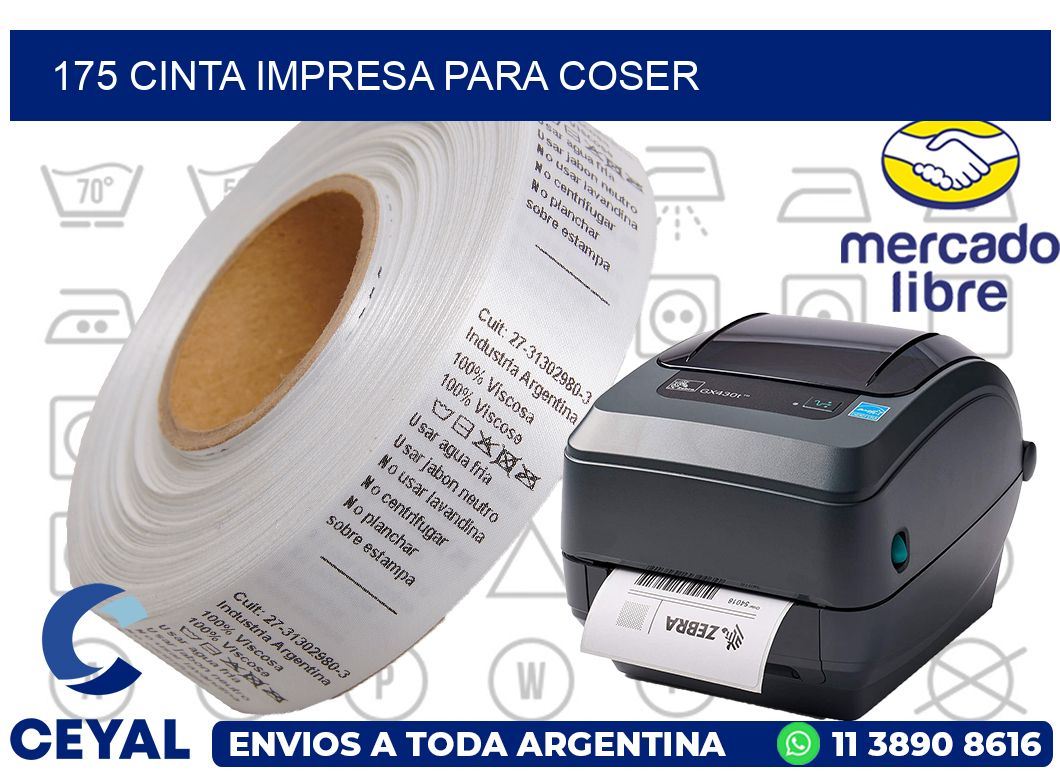 175 CINTA IMPRESA PARA COSER