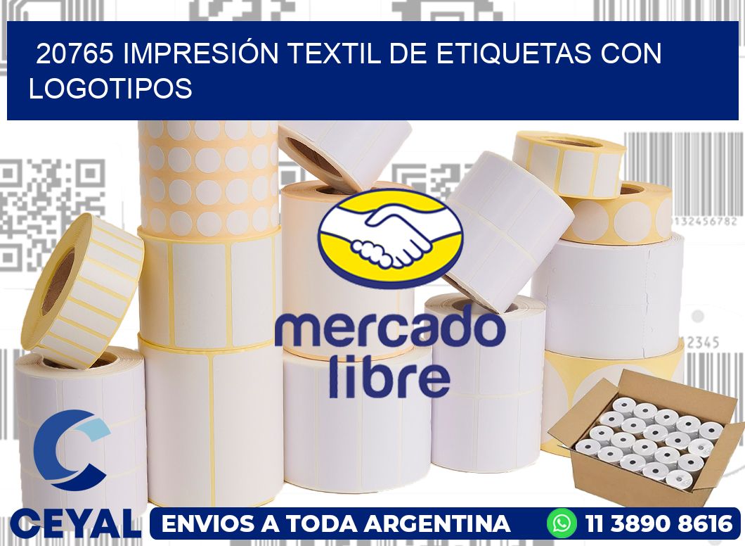 20765 IMPRESIÓN TEXTIL DE ETIQUETAS CON LOGOTIPOS