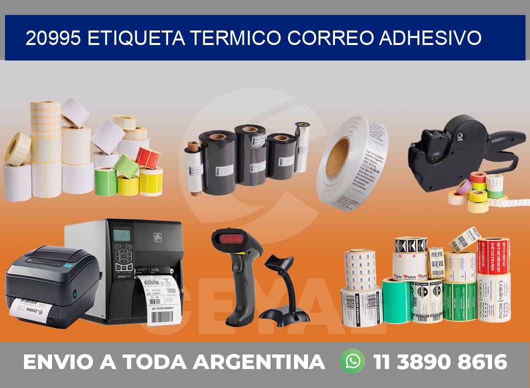 20995 ETIQUETA TERMICO CORREO ADHESIVO