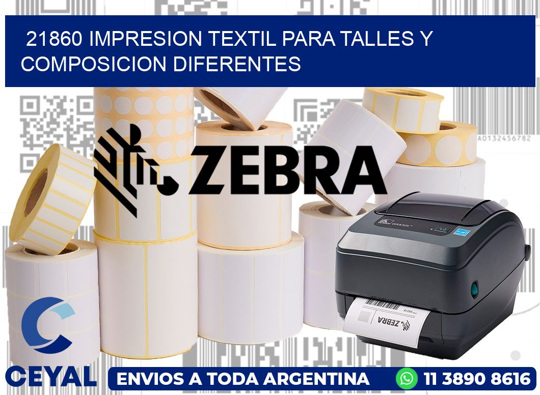 21860 IMPRESION TEXTIL PARA TALLES Y COMPOSICION DIFERENTES